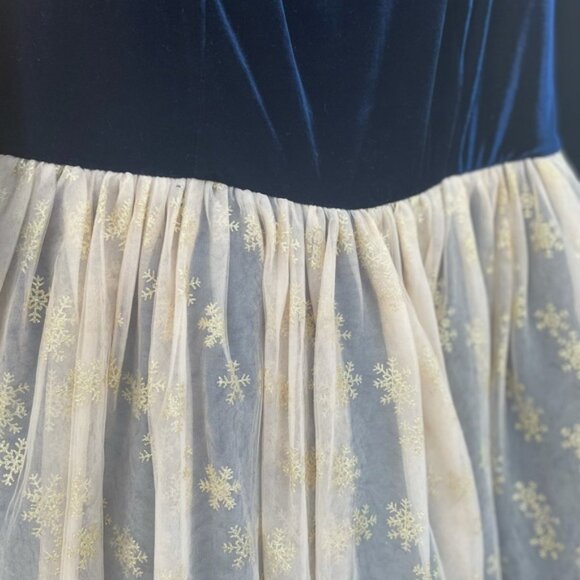 Modcloth Collectif A Night To Remember Velvet Snowflake Dress 4xl - Picture 6 of 6